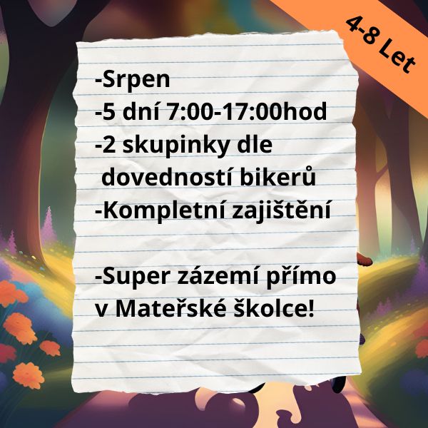 Příměstský tábor Zdiměřice - TreninkCyklistiky.cz