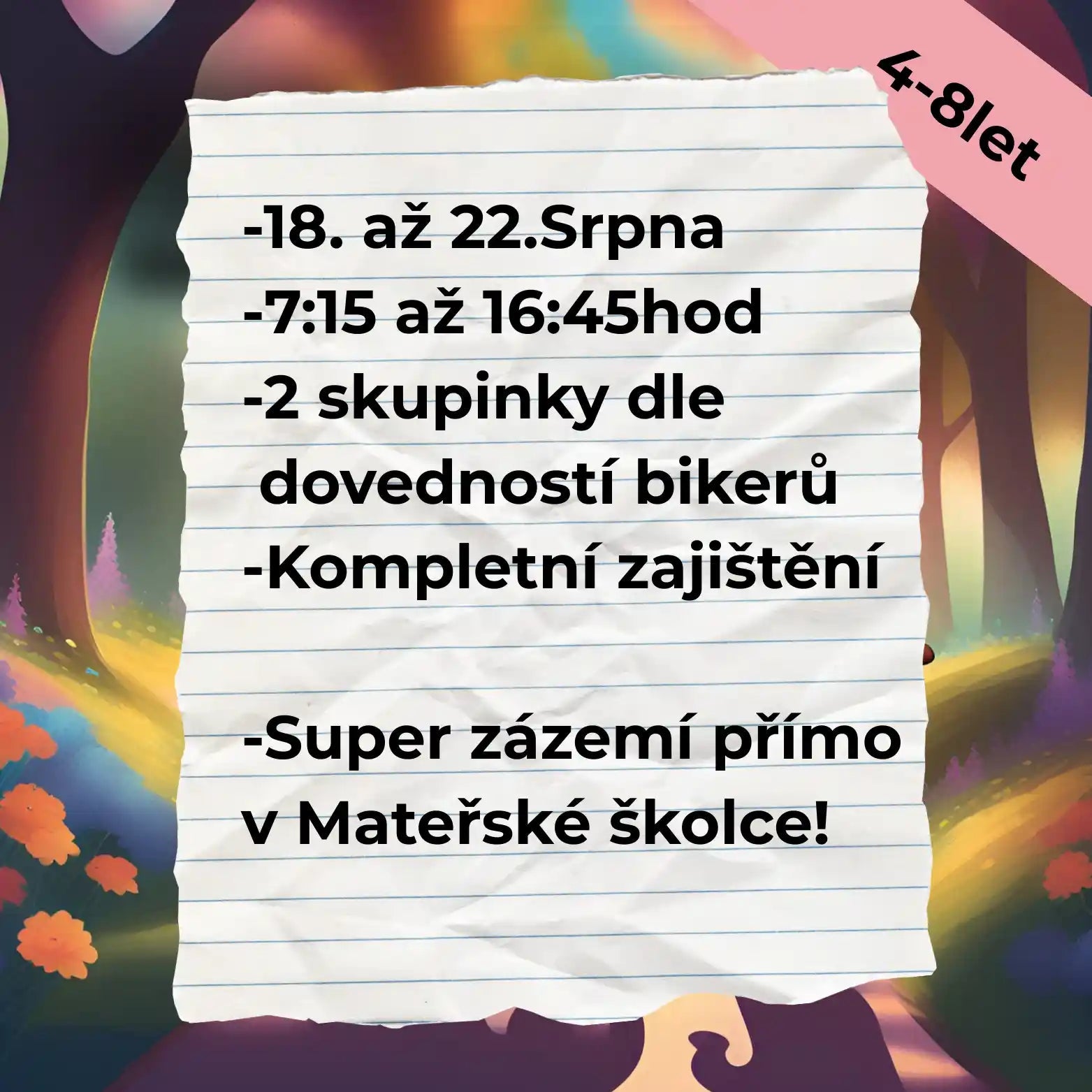 Příměstský tábor Zdiměřice - TreninkCyklistiky.cz